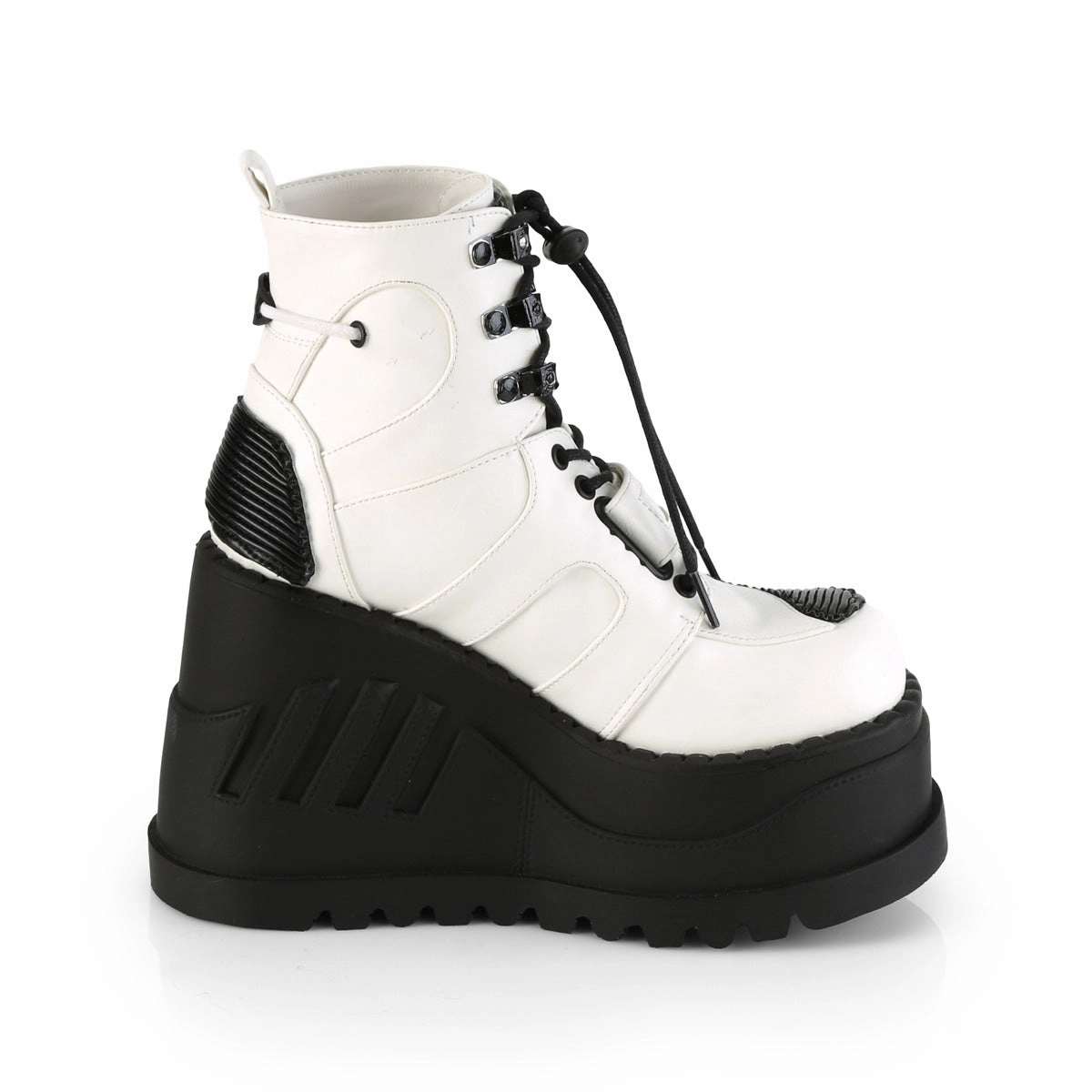 STOMP-13  White Vegan Leather
