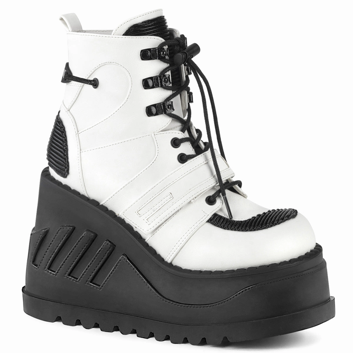 STOMP-13  White Vegan Leather