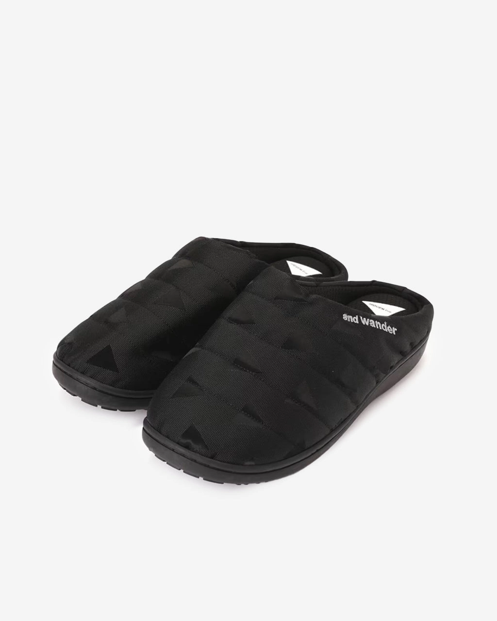 SUBU x and wander Triangle JQ Permanent Sandal Black
