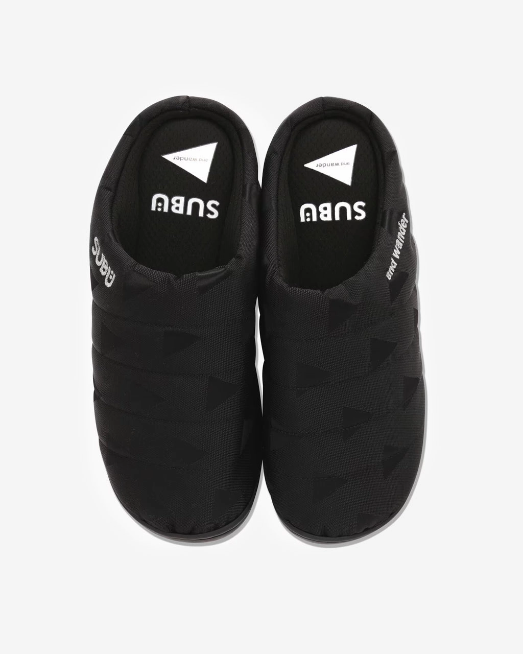SUBU x and wander Triangle JQ Permanent Sandal Black