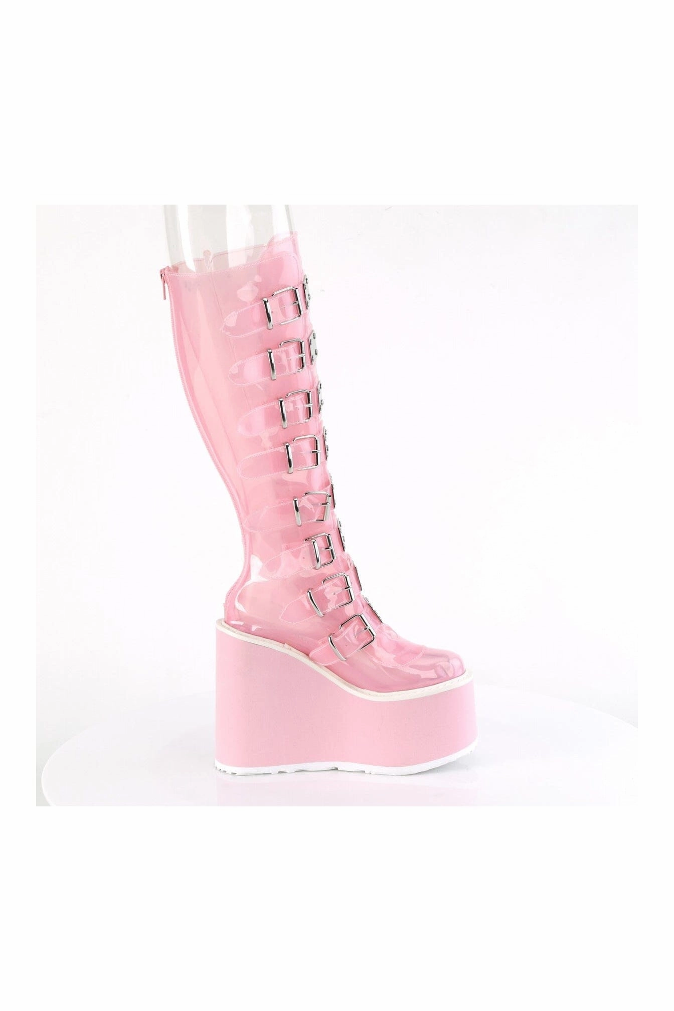 SWING-815C PInk Patent Knee Boot