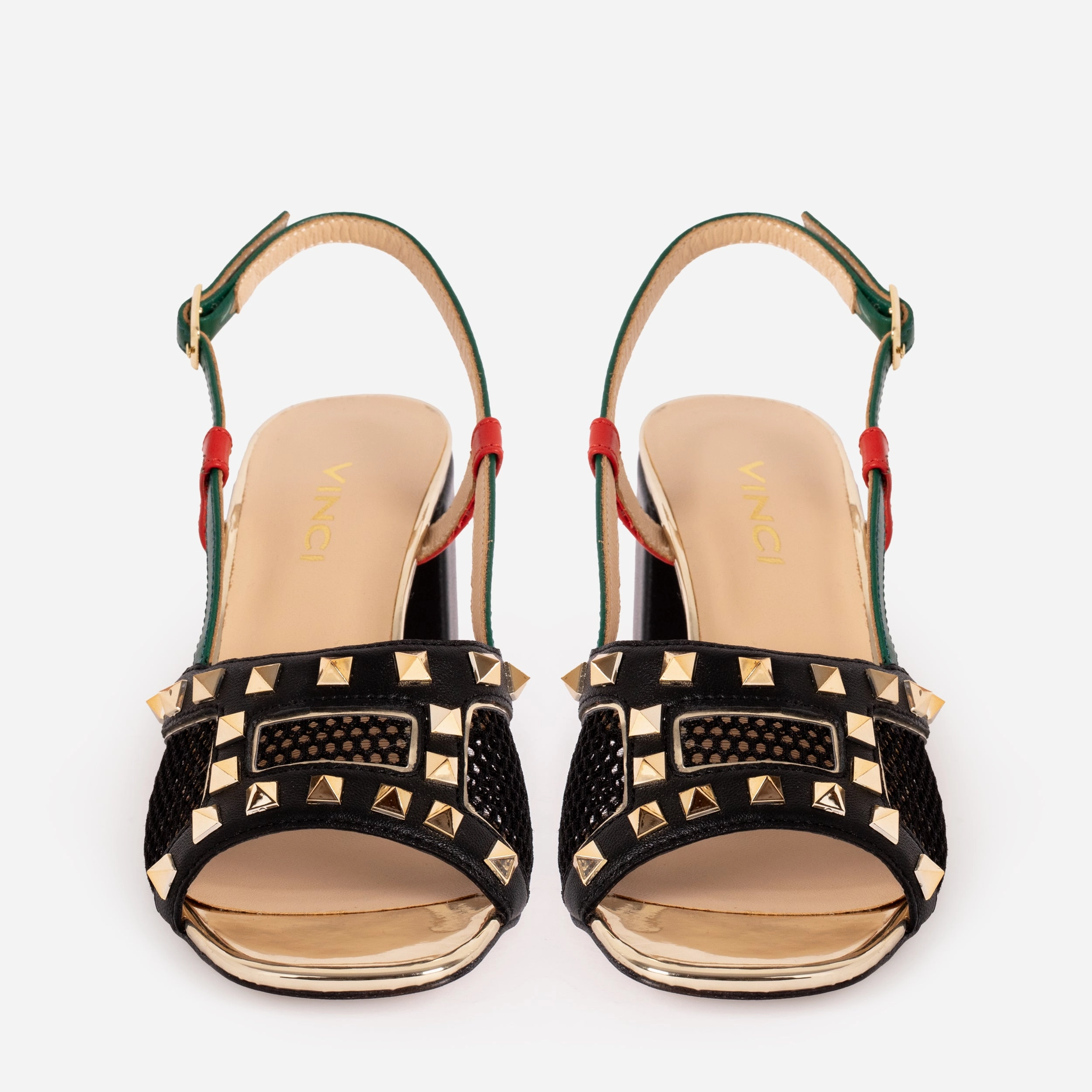 The Linea Black Leather Women Slingback Shoe