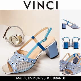 The Linea Blue Leather Women Slingback Shoe