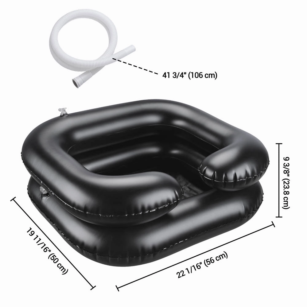 TheLAShop Shampoo Bowl Inflatable Hair Wash Sink for Home Salon 2-Pack