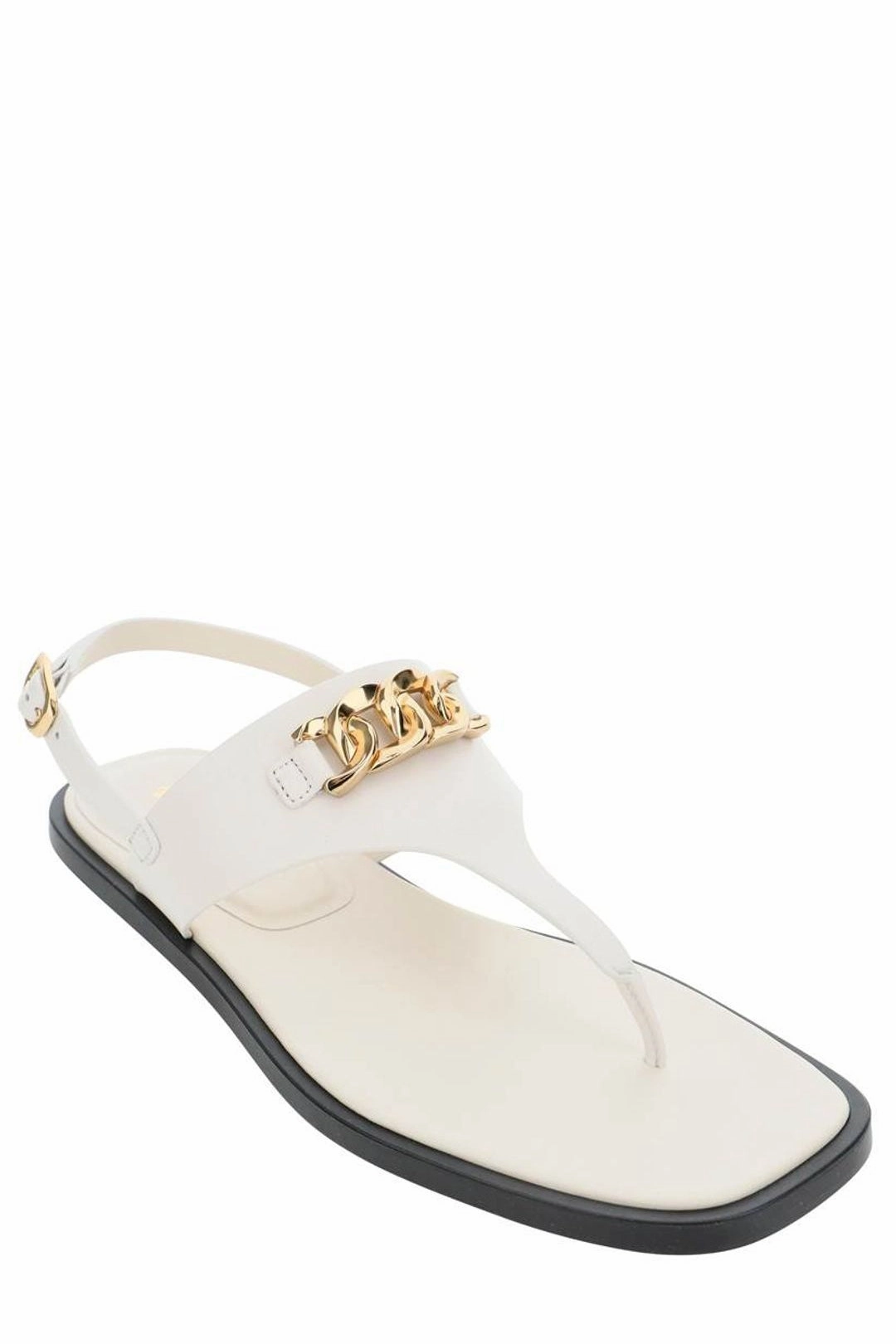 Tod's Chain Link Round Toe Sandals