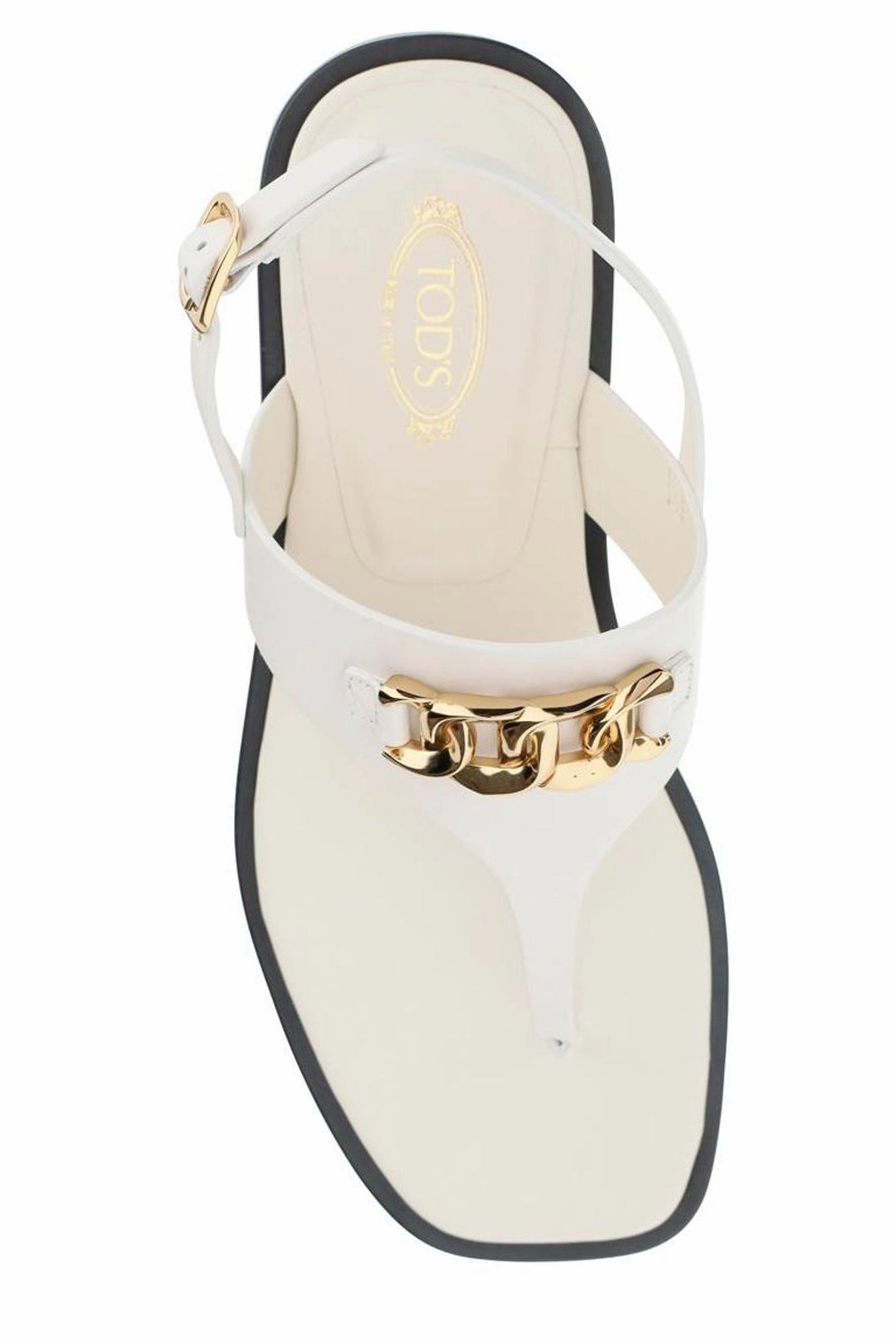 Tod's Chain Link Round Toe Sandals