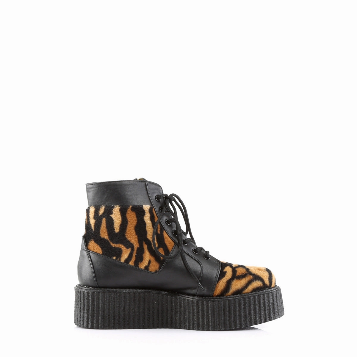 V-CREEPER-571  Black Vegan Leather