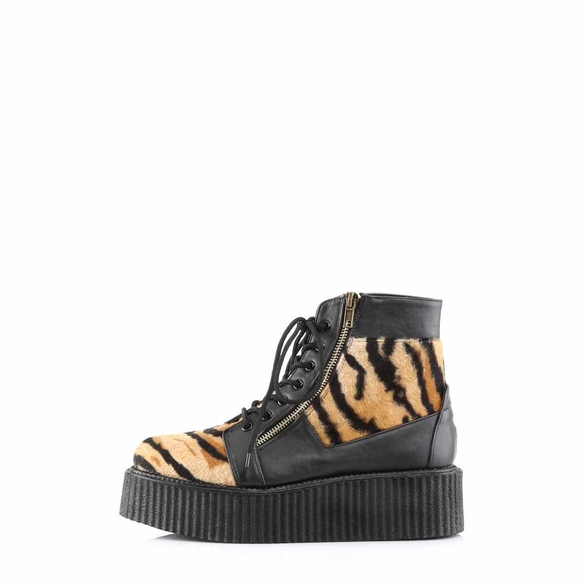 V-CREEPER-571  Black Vegan Leather