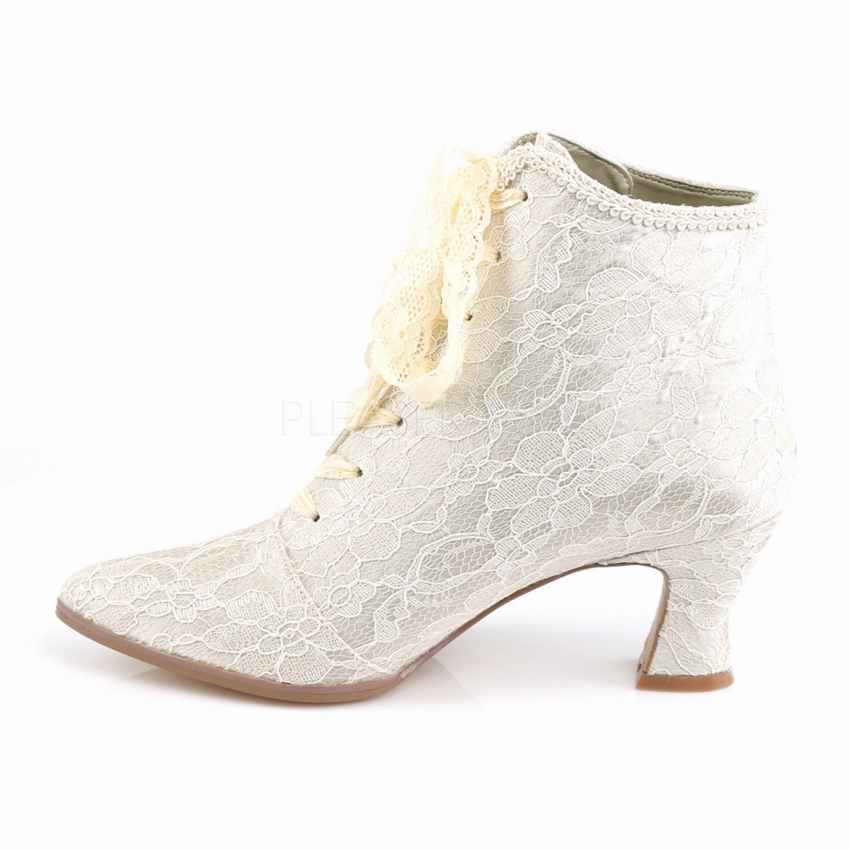 VICTORIAN-30  Champaign Satin-Lace