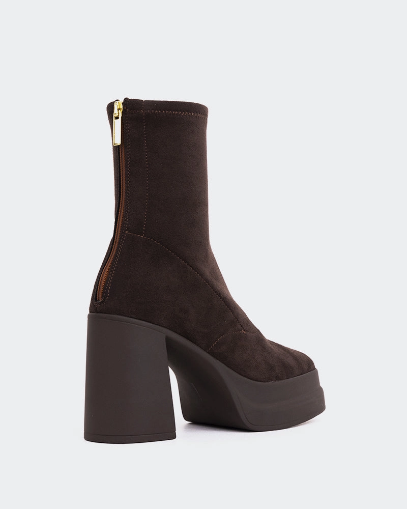 Voltera Brown Suede Stretch