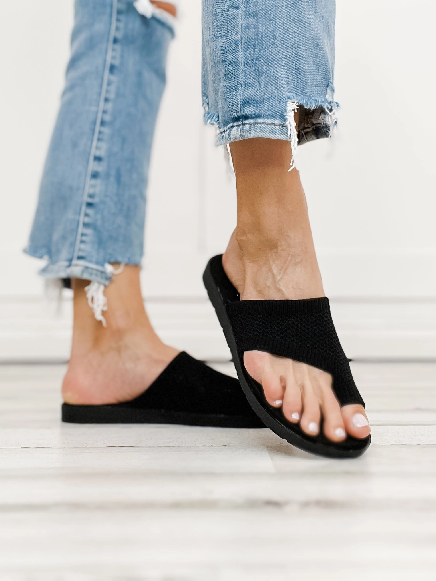 Yellowbox Feeza Knit Sandal in Black