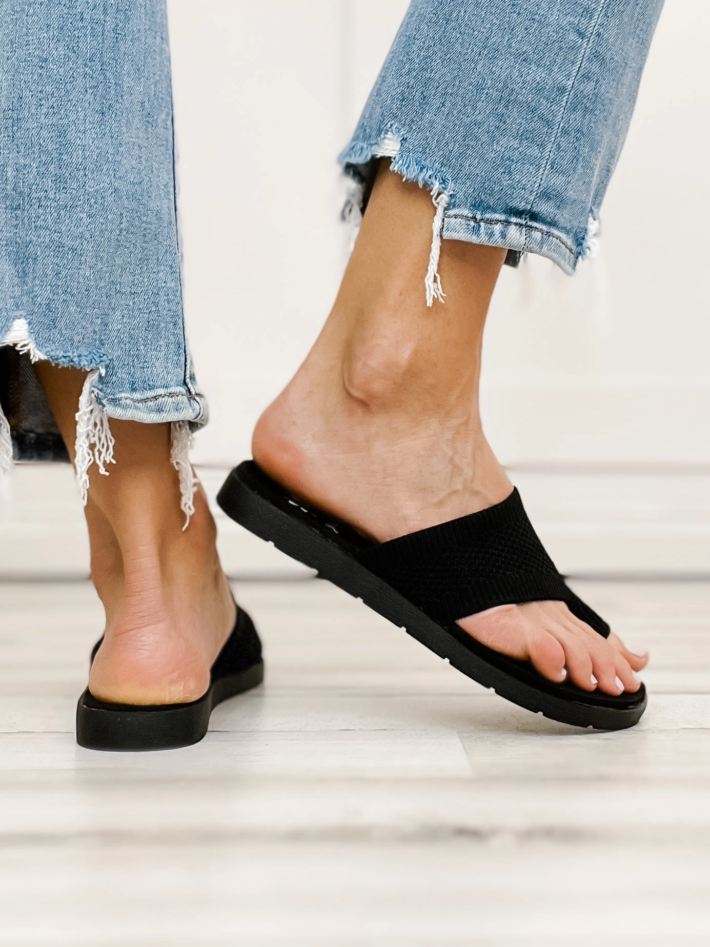 Yellowbox Feeza Knit Sandal in Black